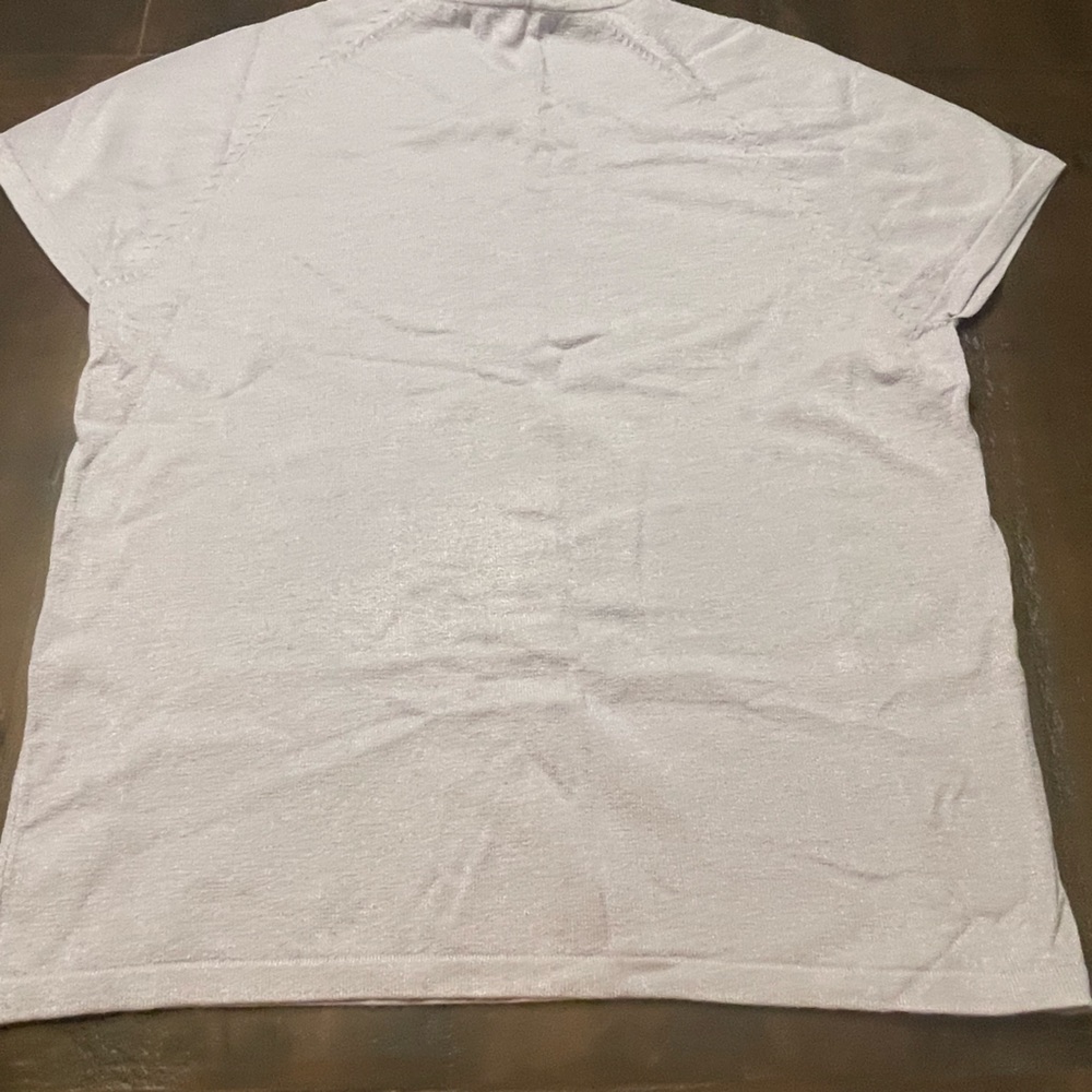 Josephine Chaus Collection Light Purple Short Sleeve Sweater Size Large